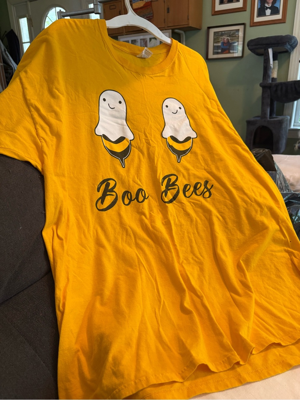 Fruit of the Loom Yellow "Boo Bees" Graphic Tee